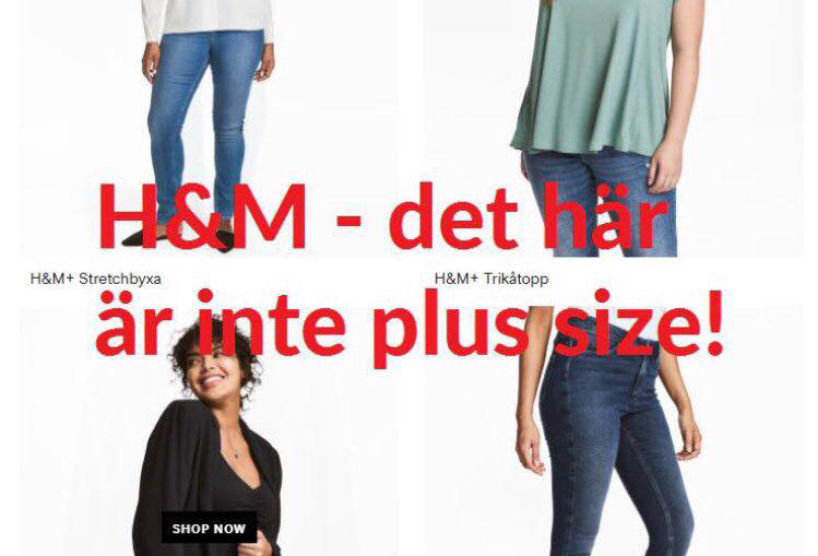 Plus size-modeller var för små - 10 000 bojkottar H&M