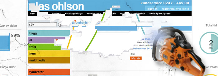 Clas Ohlsons nätbutik blir ett rivningsobjekt