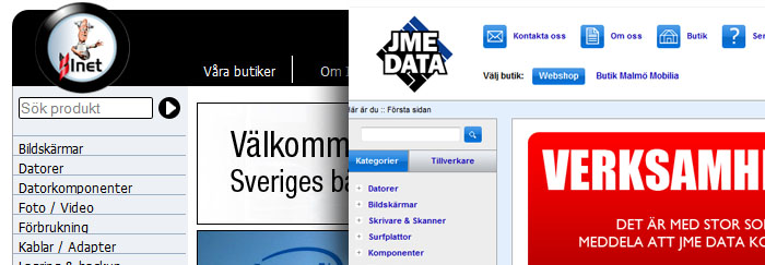 Den prisade nätbutiken Inet räddar JME Data