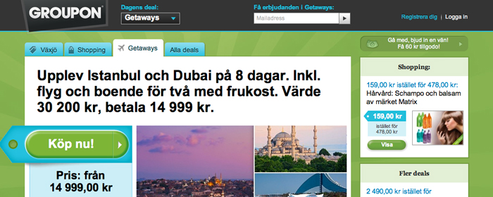 Groupon anmält till Konsumentverket