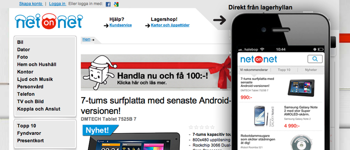 Fler jättar satsar på mobila sidor och M-handel