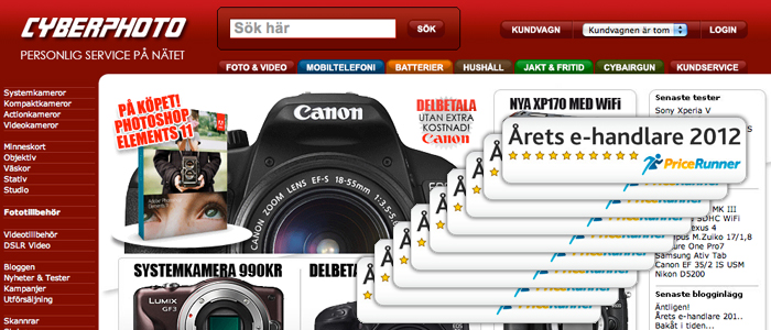 Årets E-handlare för nionde gången - CyberPhoto