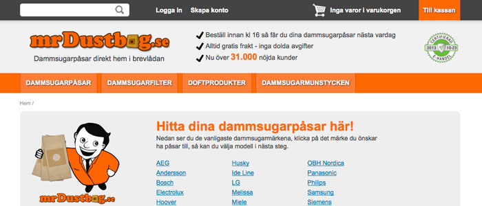 MrDustbag firar fem år på nätet med ny E-handel