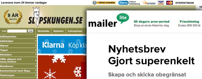 Slipskungen och Mailerlite i julspamhärva