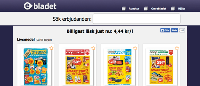 E-tjänsten som slänger reklambladet i soporna