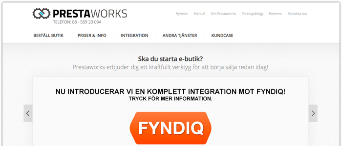 Prestaworks lanserar Prestashopmodul till Fyndiq