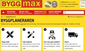 Byggmax nya tjänst - designa byggprojekt direkt i webbutiken