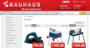 Bauhaus lanserar E-varuhus samtidigt som Byggmax uppdaterar sin E-handel