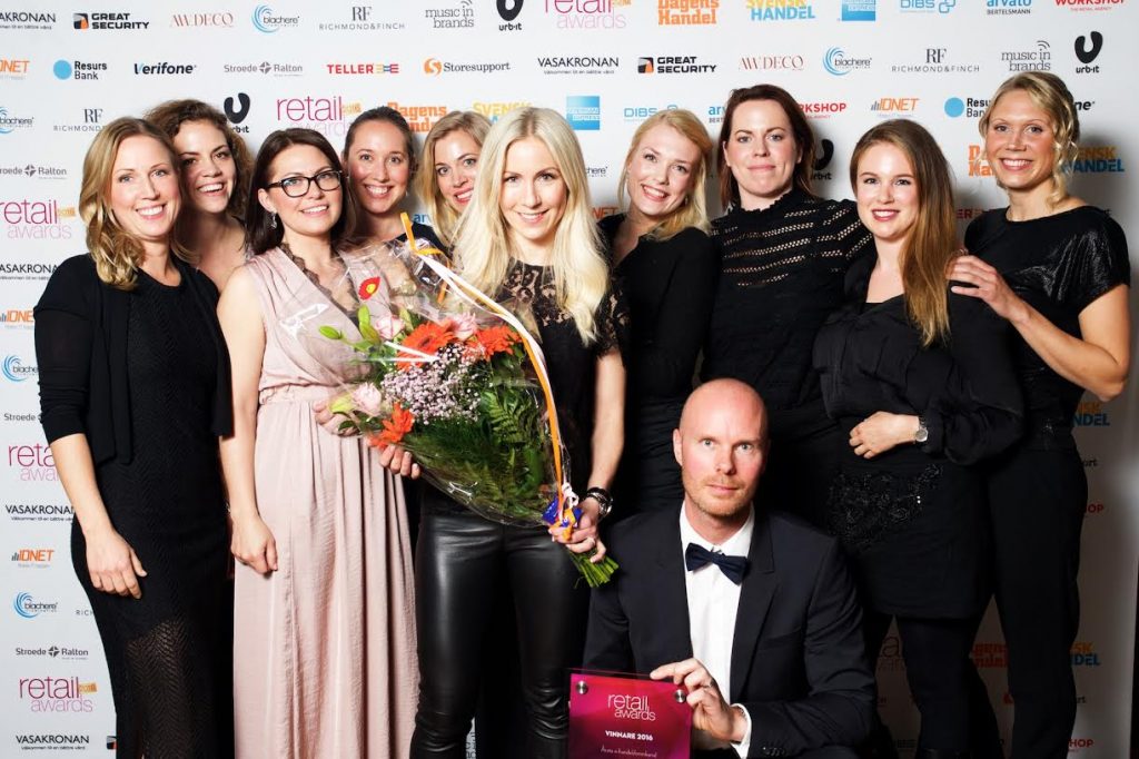 Skincity blev bästa e-handlare på Retail Awards 2016